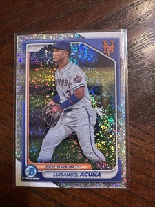 Luisangel Acuna 2024 Bowman Chrome Prospects Speckle Refractor #'d /299 #BCP-40 - Picture 1 of 3