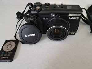Canon PowerShot G5 schwarz Digitalkamera (Ersatzteile/Reparatur) - Bild 1 von 2