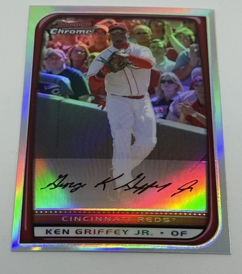 KEN GRIFFEY JR. 2008 Bowman Chrome  Refractor #81 HOF - Image 1 of 3
