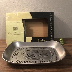 Wilton Armetale Bread Tray 2010 Peace On Earth Goodwill To All (B1) - Picture 1 of 10