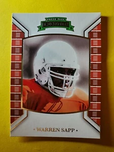 HOF WARREN SAPP #84 OAKLAND RAIDERS - 2011 PRESS PASS LEGENDS NFL FOOTBALL - Picture 1 of 3