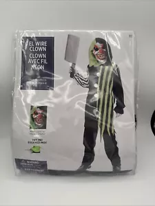 Evil Clown Child Costume Green & Black Outfit Halloween Seasonal Sz Med - Picture 1 of 9