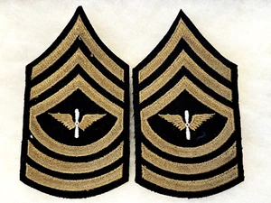 WW2 Air Corps Master Sergeant 1st Grade Chevron Pair - Picture 1 of 2