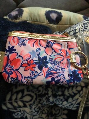 Cartera Muñequera Lilly Pulitzer Cremallera Superior Resort Blanca Fiesta Como una Langosta, ¡NUEVA! Foto 1 de 4