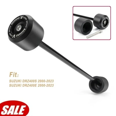 For 2000-2023 SUZUKI DRZ400S DRZ400E Rear Axle Wheel Crash Protector Fork Slider - Image 1 of 4