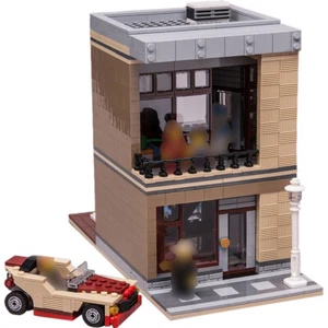 MOC: Modular Building: Modern House with Interior and Car 792 Pieces DIY - Picture 1 of 4