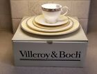 VILLEROY & BOCH BONE CHINA CANNES 5 PC. PLACE SETTING NEW OLD STOCK IN BOX, TAGS