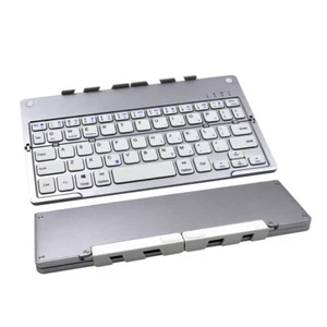 Portable Rechargeable foldable Wireless Bluetooth keyboard mute Supportable mini - Picture 1 of 13