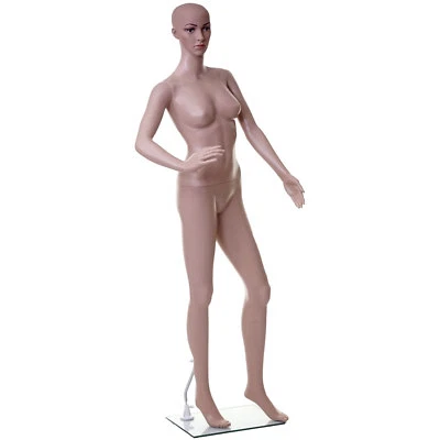 MODERNE-WOHNIDEEN Schaufensterpuppe MCW-E37, weiblich Mannequin Schneiderpuppe, beweglich 175cm