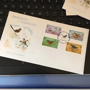 Guernsey Stamps FDC First Day Cover 1978 BIRDS OF THE BAILIWICK UNADDRESSED - Picture 1 of 3