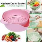Colander Strainer Kitchen  Sieve Sifter Basket Food Collapsible Double layer