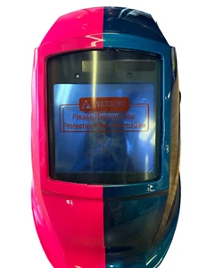 Casco de soldadura sumergido en agua AUTODARK WHAM30 serie mitad rosa caliente mitad azul oscuro - Imagen 1 de 4