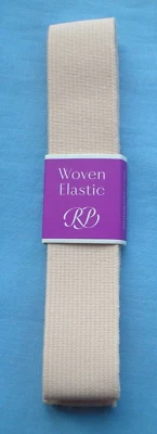 Pointe Shoe Elastic by Russian Pointe Wide Woven Elastic 22cm x 46cm Nude BNIP