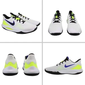 Nike Men's PRECISION 5 White - Volt Basketball Shoes Size 12 New - Picture 1 of 11
