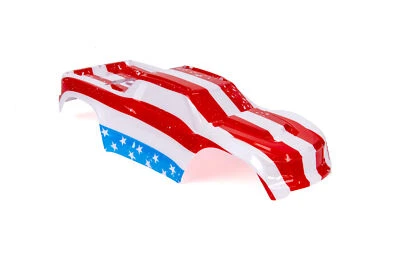 Custom Body American Flag for V1 Traxxas Maxx 1/10 4X4 4WD Truck Shell Cover - Image 1 of 4