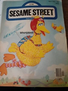 Sesame Street Magazine--April 1979 Whirlybird Big Bird - Foto 1 di 4
