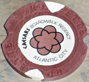  1ST ED ROULETTE CHIP CAESARS BOARDWALK RE'GY CASINO AC - Picture 1 of 2