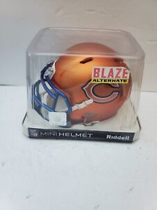 Chicago Bears BLAZE Mini Helmet Speed Alternate NFL Riddell Authentic