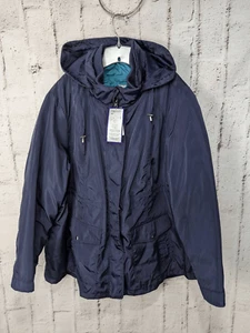 Catherine's 3 in 1 Anorak with Puffer Jacket Plus size 3X Navy Teal NWT - Picture 1 of 13