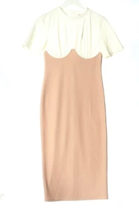 ASOS Vestido tejido Mujeres Vestido Talla EU 40 nude-blanco puro look casual - Imagen 1 de 5