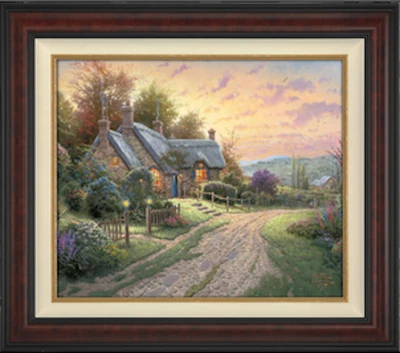 Томас Кинкейд мирное время ограниченного тиража жикле холст коттедж искусства подписанный - Изображение 1 из 4