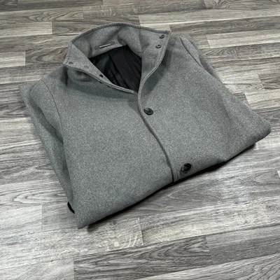 H&M Button Down Wool Blend Gray Casual Overcoat Men's Size 38R - Image 1 of 4