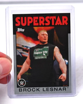 2016 Topps WWE Heritage Brock Lesnar #7 Silver Parallel 26/50 - Image 1 of 2
