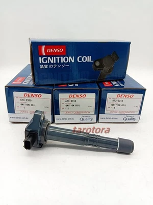 4X 673-2315 Denso Ignition Coils 30520-5A2-A01 For Honda Accord CR-V Acura 2.4L Foto 1 de 4