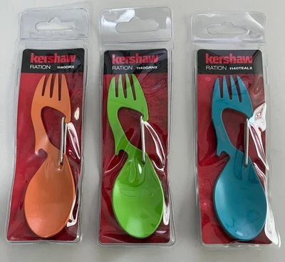 NEW Bundle of 3 Kershaw 1140 Ration Eating Tool with 3Cr13 Stainless Steel - Image 1 of 2