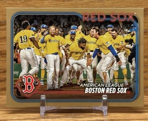 BOSTON RED SOX Gold /2024 Parallel | 2024 Topps Series 1 RED SOX - Picture 1 of 2