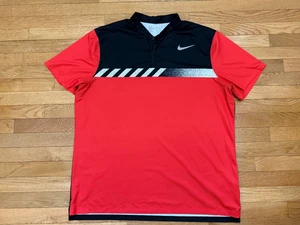Nike Shirt Red Golf unique Pattern Tiger Woods  Golf Polo Size XXL - Picture 1 of 3