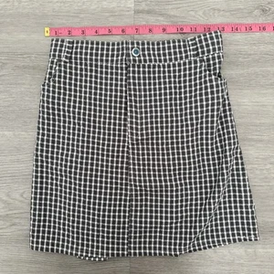 Girls’ Plaided Grey and Button White Skirt (XXL) - Picture 1 of 4