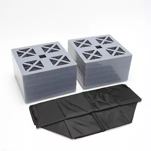GARFATOLRV Leveling Blocks - Interlocking Design - 8.5in x 8.5in x 1.3in 10 Pack - Picture 1 of 8