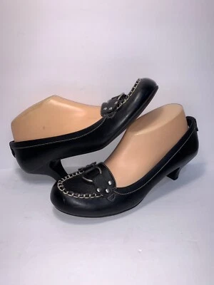 CHAPS TALLA 8 1/2 M ZAPATOS DE SALÓN NEGROS SIN CORDONES MUJER BR-18 Nuevos Foto 1 de 4