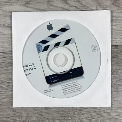 Apple Final Cut Express 2 Upgrade (POWER PC) 2.0.1 Software Disc W/ Key - Image 1 of 2