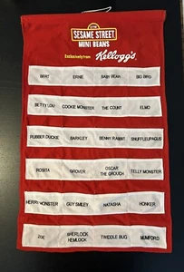 Kellogg's 1999 Sesamstraße Mini Bohnen rot Aufhänger NUR Display - Bild 1 von 5