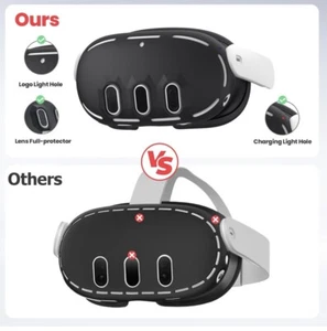 Silicone Cover Compatible with Meta/Oculus Quest 3 Mask VR Silicone Cover NEW - Picture 1 of 7
