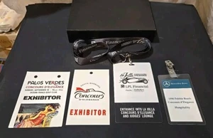 Lote de 4 insignias de expositor y guesr Concours D' Elegance exposición de automóviles históricos - Imagen 1 de 7