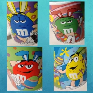 M&Ms Easter Bunny Egg Candy Coffee Mug  Red, Green, Blue Yellow Mars 🐰4 poses🐣 - Picture 1 of 12