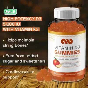 Sugar free vitamin D3 K2 gummies - gluten free, non GMO - Picture 1 of 8