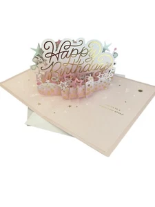 Hallmark Birthday Card ~ 3D POP UP Happy Birthday ~ Intricate Paper Art NEW - Picture 1 of 5