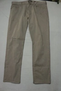 Pantalones de mezclilla rectos Lucky Brand 221 para hombre 36X32 marrón cremallera mosca - Imagen 1 de 11