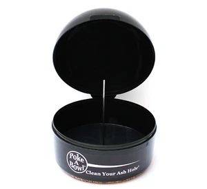 Poke A Bowl® Dome Ashtray - Clean Your Ash Hole® (Black) - Picture 1 of 4