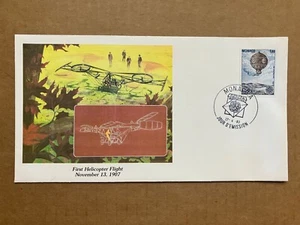 1983 Monaco First Helicopter Flight / Air Balloon MC1368 Fleetwood FDC - Picture 1 of 3
