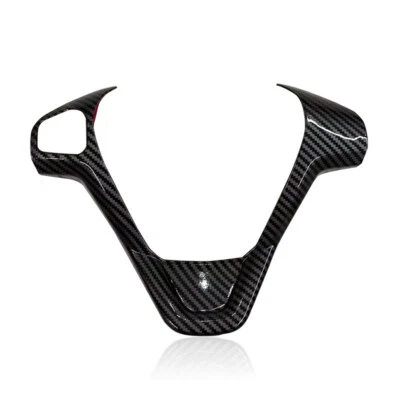 Steering Wheel Cover Trim For Ford Fiesta Mk7 Mk7.5 2009-17 Carbon Fibre Colour - Image 1 of 4