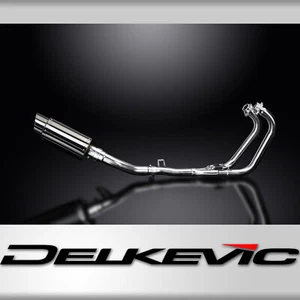 Suzuki GW250 Inazuma 2013-2017 Complete Exhaust 2-1 8" Round Stainless Muffler - Bild 1 von 5