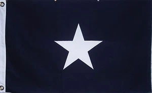 COTTON BONNIE BLUE FLAG - SEWN STAR - 2X3 - CIVIL WAR - DIXIE - Picture 1 of 7
