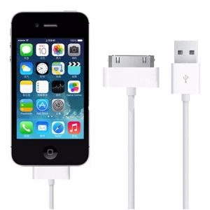 1m 30pin USB Data Sync Charger Cable Lead Wire para iPhone 4S 4 3GS 3G iPad 1 2 3 - Imagen 1 de 3