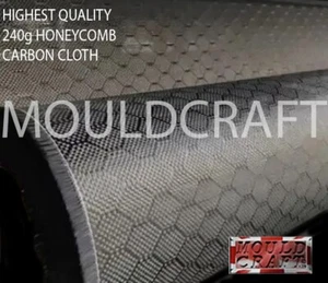 Paño de fibra de carbono genuino MOULDCRAFT 240 g - Imagen 1 de 2