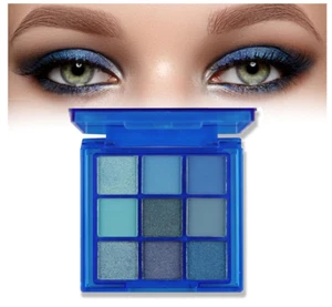 Blue Eyeshadow Palette Glitter Eyeshadow Royal Blue Eye Shadow Pallets WomenNavy - Picture 1 of 7